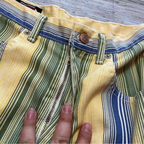 Vintage Durango Cotton Stripe Shorts Size 9 - Picture 5 of 9